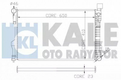 KALE OTO RADYATOR 360600 -  Радиатор, охлаждение двигателя